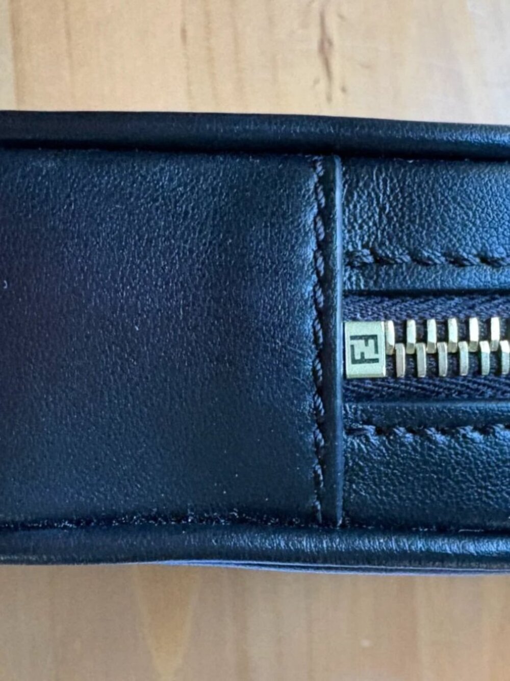 Fendace Fendi x Versace Unisex Camera Bag Crossbody Black Leather - Picture 11 of 15